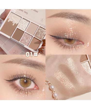 7 Colors Eye Makeup Palette Eyeshadow Palette Glitter Matte Ultra Pigmented Eye Shadow Powder Long Lasting Blendable Natural Brilliant Smooth Powder Eyeshadow Powder Palettes Dtt - Buy Online on GoSupps.com