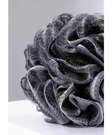 Lifeforce Shower Puff Loofah 60g - Set of 6 Exfoliating Bath Sponges for Adults - Soft Mesh Body Sponge in Classic Black & White Colors - Buy Online on GoSupps.com