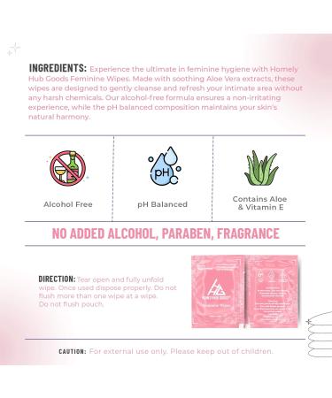 Feminine Flushable Wipes - Individually Wrapped Unscented Perfect for Travel - International Shipping - Buy Online on GoSupps.com