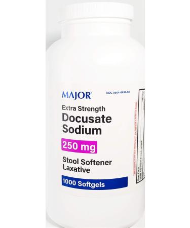 Major Docusate Sodium 250 mg Extra Strength 1000 Softgels
