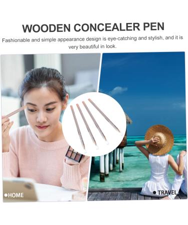 LALAFINA Concealer Pen Makeup Concealer 4pcs Highlighter Stick Spot Scar Concealer Pen Wonder Stick Concealer Pens for Eye Circle Cosmetic Spot Concealer Pen Wooden Concealer Pencils Eraser - Buy Online on GoSupps.com