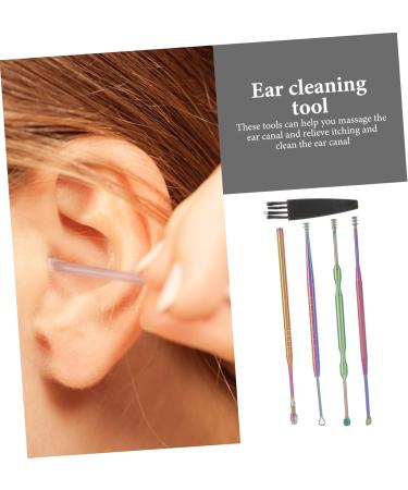 FOMIYES 5 Sets Ear Cleaning Kit - Ear Wax Removal Tools for Adults - Ear Spoon Ear Pick & Ear Wax Scoop - Effective Ear Care & Hygiene - Buy Online on GoSupps.com