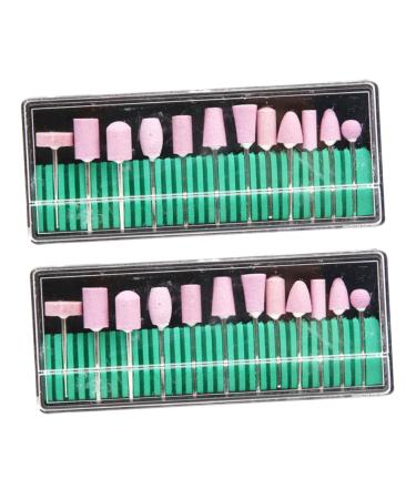 FOMIYES 2 Nails Drill Bits Kit De Manicura Manicure Drill Bits Nail Drill Tool Nail Drill Bits Nail Grinding Head Nail Tool Clean