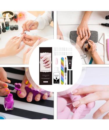 Poly Extension Gel Nail Kit- Basic Pooly Gel Nal Art Tool | Manicure Crystal Powder Nail Extension | Poly Nail Extension Gel Tools | Nail Decoration Tool For Business Trip Beauty Salon Home Travel Light Pink Refer to description - Buy Online on GoSupps.com