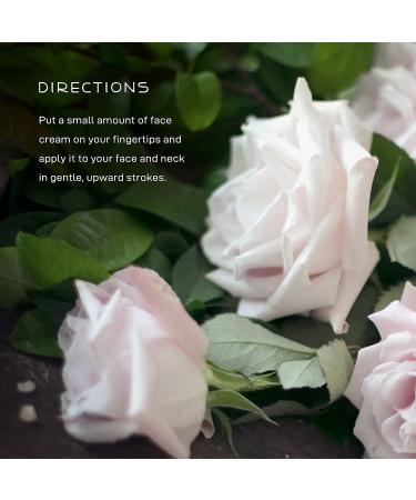 Farmstead Apothecary Natural Anti-Aging Rose Water Face Cream 4 oz - 100% Pure & Hydrating - Buy Online on GoSupps.com