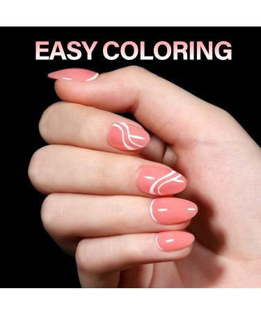 360PCS AILLSA Short Almond Nail Tips - Half Matte Soft Gel False Nails for DIY Press On Extensions - Clear Acrylic Gelly Tips - Valentine's Day Gift - 12 Sizes - Buy Online on GoSupps.com