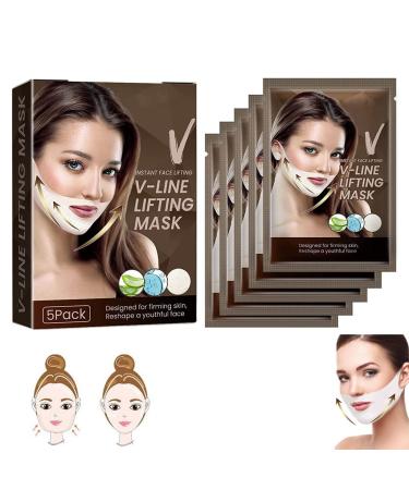 GEEBXY Bloskin Lift Mask, Bloskin Lift, V Line Lifting Mask, V Line Lifting Mask Double Chin Reducer, Reusable V Line Mask Facial Slimming Strap (1box)