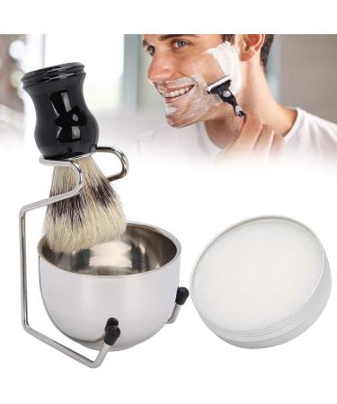 4PC Razor Tool Kit | Stainless Steel Shaving Set for Men & Teens | Complete Brush & Soap Rack | Perfect Thanksgiving Gift - Buy Online on GoSupps.com
