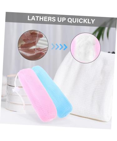 NOLITOY 5pcs Scrubbing Net Exfoliator Sponges Soap Sack Bar Soap Pouch Soap Bar Pouch Soap Mesh Holder 15*6cm As Shown - Buy Online on GoSupps.com