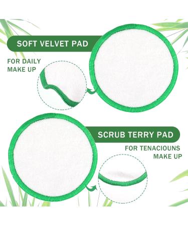 32 Pieces Reusable Cotton Rounds Soft Organic Makeup Remover Pads with Washable Drawstring Laundry Bag Washable Bamboo Face Pad Cleaning Pads Natural Bamboo Cotton Pad for All Skin Types 8Colors - Buy Online on GoSupps.com