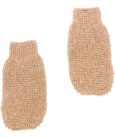 2pcs Exfoliating Bath Scrub Gloves for Women - Miss Ramie Jute Spa Mittens - Buy Online on GoSupps.com