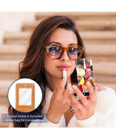 Travel Lipstick Organizer Case | Portable Makeup Bag with Mirror for Cosmetics | Shop Now - Buy Online on GoSupps.com