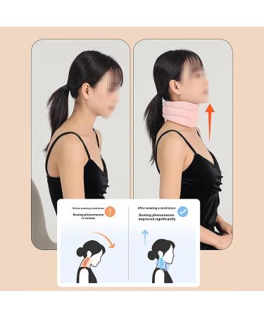 Neck Tension Reliever Neck Brace for Neck Pain and Support Soft Cervical Collars for Sleeping Support Neck Brace for Anti snoring and Neck Pain Support (Black) - Buy Online on GoSupps.com