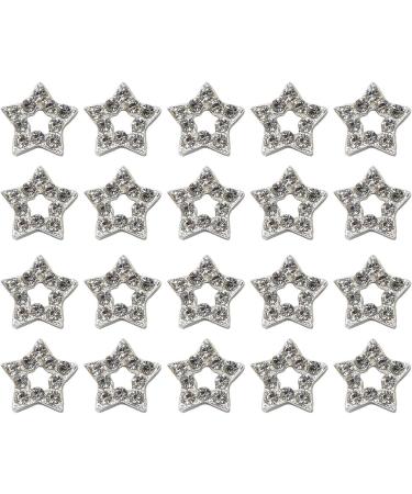 FEIlei 20 Pieces Dangling Star Nail Charms 3D Rhinestones Stars Charms Star Nail Charms - Buy Online on GoSupps.com