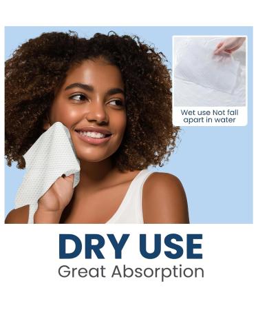 Biodegradable Facial Cleaning Towels - 480 Thick Lint-Free Towels for Sensitive Skin | Ourmed Life - Buy Online on GoSupps.com