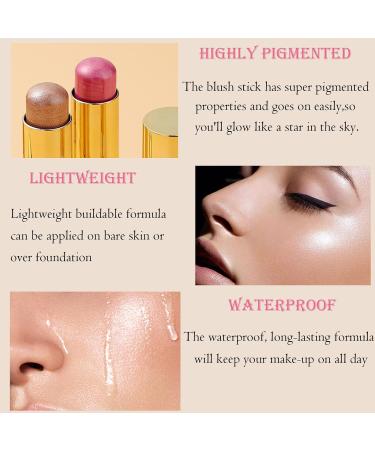 3-in-1 Cream Blush Stick for Cheeks, Lips & Eyes - Moisturizing Multi-Stick Blush (Pack of 1) - Buy Online on GoSupps.com