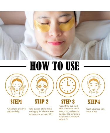 30 Pairs 24K Gold Gel Eye & Lip Masks - Moisturizing Under Eye Patches for Dark Circles Puffiness Wrinkles - International Shipping Available - Buy Online on GoSupps.com