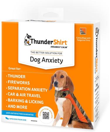 Thundershirt Polo Dog Fear Jacket | Veterinarian Recommended Solution for Fireworks Thunder Travel & Separation | Camo (Size S: 15-25 lbs) - International Shipping Available - Buy Online on GoSupps.com
