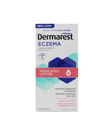 Dermarest Eczema Medicated Lotion | Dermatologist Tested | 4 FL OZ (6 Pack)