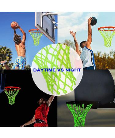 Nightlight Basketball Net  Glow in The Dark Basketball Net  Basketball Hoop Net Replacement  Anti Whip Net Heavy duty basketball net  Luminous Basketball Net  basketball net Outdoor Sun Powered Sports - Buy Online on GoSupps.com