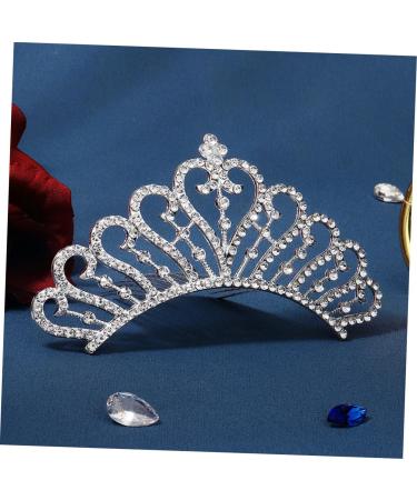 WOFASHPURET Crown Side Hair Comb Hair Side Comb Hair Topper Hair Barrettes for Women Rhinestone Hair Comb Hair Accessories for Women Wedding Women Crown Hairpiece Tiara Alloy Hair up Girl Miss - Buy Online on GoSupps.com