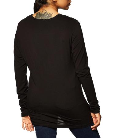Women's Soft Crew Neck Underscrub Long Sleeve Tee Shirt - Large Black | 4881 Workwear Originals - Buy Online on GoSupps.com