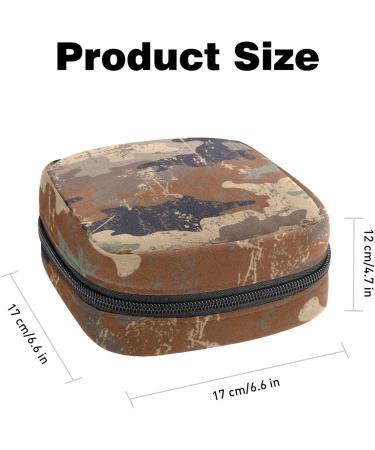 Camouflage Pattern Menstrual Storage Bag - Period Kit for Women, Teens, and Menstrual Cup/Tampon Pouch - Color 5 - Buy Online on GoSupps.com