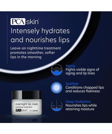 PCA SKIN Overnight Lip Mask - Ultra Hydrating Nighttime Treatment (0.46 oz) - Buy Online on GoSupps.com
