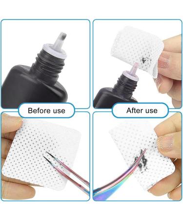 Kjzeex 600pcs White Lint-Free Cotton Pads for Gel Nails and Nail Art Manicure Finishing Nail Polish Remover Cotton Pads - Buy Online on GoSupps.com