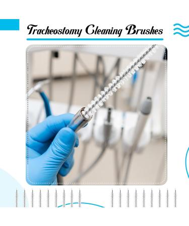 TrelaCo 100 Pcs Tracheostomy Cleaning Brushes - Nylon Bristle Trach Brush for Pipe & Tube Cleaning | Tracheostomy Supplies 10mm - Buy Online on GoSupps.com