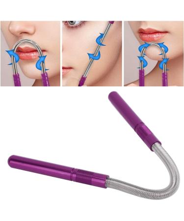Stainless Steel Facial Hair Remover Spring Threader - Effective Epilator Kit for Upper Lip and Eyebrows (Purple) - Buy Online on GoSupps.com