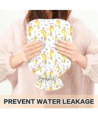 ZZXXB Duck Grass Hot Water Bottle - 2L Fleece Cover for Neck & Shoulder Pain Relief | PVC Heating & Cold Therapy | International Shipping - Buy Online on GoSupps.com