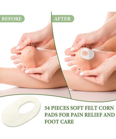Noverlife 54PCS Oval Shaped Felt Callus Protective Foot Pads - Pain Relief Cushions for Corns, Toes, and Metatarsal - Adhesive Self-Stick Blister Pads - Breathable Foot Care Solution - Buy Online on GoSupps.com