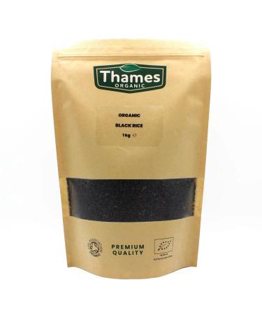 Organic Black Rice 1kg - No Additives No Preservatives Raw Vegan High Protein GMO-Free - A Nutritious and Delicious Addition to Any Meal - Thames Organic 1 kg (Pack of 1) - Buy Online on GoSupps.com
