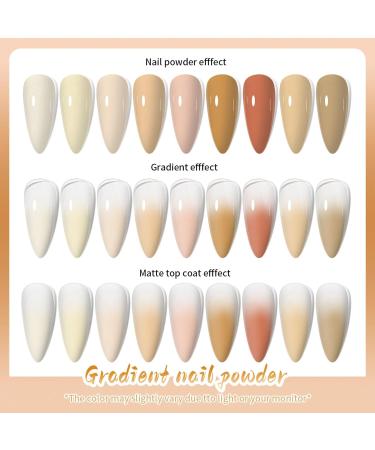 Poudre Scintillante Pour Ongles - Finition Effet Miroir Magique Brillant | 9 Couleurs D coration Arc-en-D grad Brillante DIY pour P ques Halloween No l CF03 - Buy Online on GoSupps.com