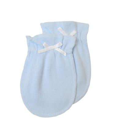 TL Care Newborn Baby 100% Cotton Scratch-Free Mittens for Boys - 12 Pair Pack - Buy Online on GoSupps.com