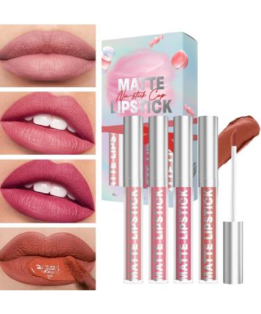  Yuemeuy Lipstick Set Moisturizing Matte Liquid Lip Tint for Women | Sweat-Resistant Lip Cosmetic Kit Makeup Supplies - Buy Online on GoSupps.com