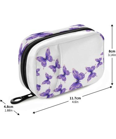 Buy Pfrewn 7-Day Pill Organizer Case Portable Purple Butterfly Travel Medicine Holder for Vitamins & Supplements - Buy Online on GoSupps.com