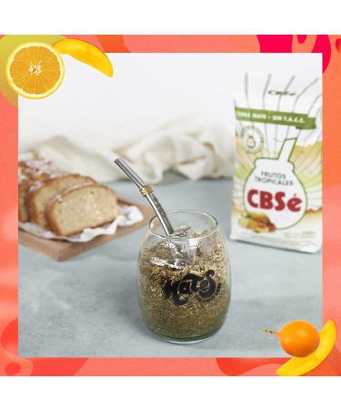  Yerbee CBS Yerba Mat Tea with Tropical Fruits 0.5 kg | Argentine Mat Tea | Invigorating and Energizing Drink - Buy Online on GoSupps.com