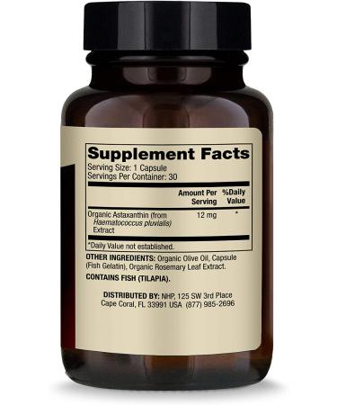 Buy Dr. Mercola Astaxanthin 12 mg - 30 Capsules for Enhanced Antioxidant Support - Buy Online on GoSupps.com