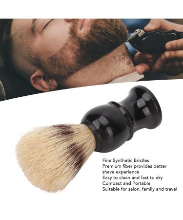 Razor Brush for Men | Comfortable Beard Foam Brush with Curved Handle | Home Salon Cleaning & Facial Care Tool - Buy Online on GoSupps.com