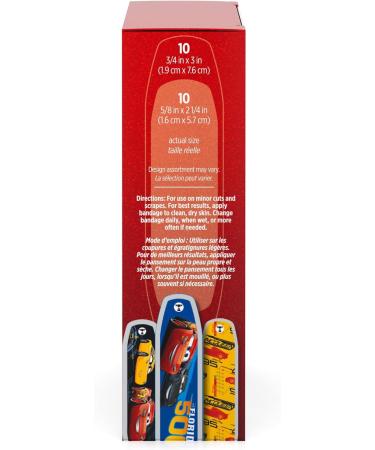 Band-Aid Adhesive Bandages Disney Pixar Cars 3 - 20 ct Pack of 3 - Buy Online on GoSupps.com