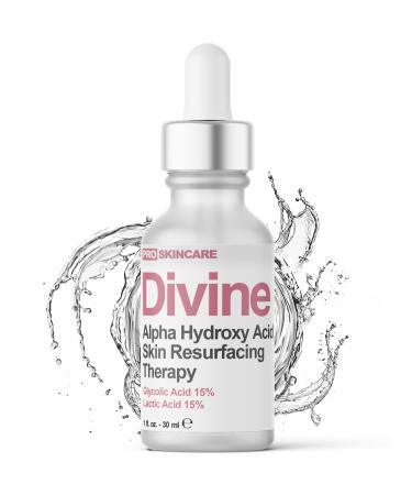 Glycolic Acid & Lactic Acid Peeling Solution - SKIN PERFECTING 30% AHA Liquid Professional Grade Chemical Face Peel for Acne Scars Collagen Boost Wrinkles Fine Lines - AHA - 1 fl oz 1 Ounce (Pack of 1)