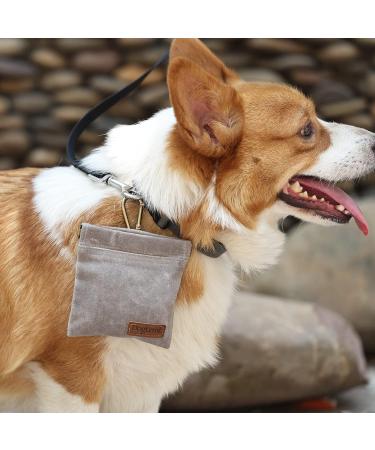 Duuclume Hands-Free Dog Training Kit with Treat Pouch, Clicker, Whistle & Carabiner - Grey - Buy Online on GoSupps.com