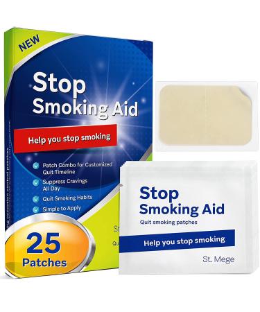Smoking Aid Stop Smoking Patch Step 1 25 Patches, Easy and Effective Anti-Smoking Stickers - Best Product to Quit Smoking