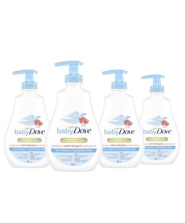 Baby Dove Tip to Toe Body Wash For Baby's Sensitive Skin Rich Moisture Hypoallergenic Formulation 384 ml 4 Pack