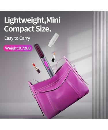 Buy Cordless Hair Straightener Brush - Portable Fast Heating Long-Lasting Battery USB Rechargeable | Ideal for Travel - Buy Online on GoSupps.com