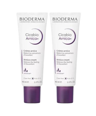 BIODERMA | Cicabio Arnica+ | SOS Care to Resorb and Decongest | Skin Alterations | Reduces Skin Discomfort | Good Tolerance | Pack of 2 x 40 ml