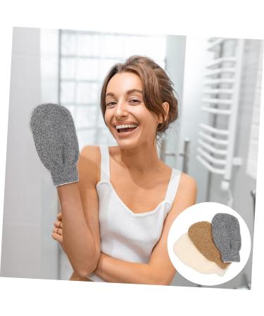 FOMIYES 3pcs Bath Towel Soap Bag Loofah Glove Set for Shower Scrubbing and Exfoliation - Buy Online on GoSupps.com