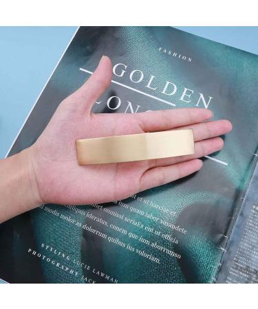 Iaceble French Metal Bar Hairclip Barrette - Gold Geometry Rectangular Hair Clip for Women and Girls - Buy Online on GoSupps.com